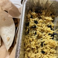 Vegan rice and beans  at Island Wing Company in Destin