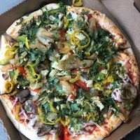 Veg pizza 2 go at Pie Five Pizza in Branson