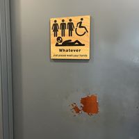 Loved the restroom sign 😂  at Funky Taco in Boise