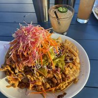 Vegan nachos!  at Funky Taco in Boise