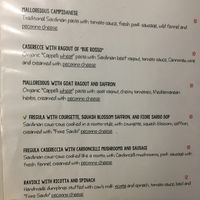 Menu Summer 2018 pg2 at Sa Domu Sarda in Cagliari