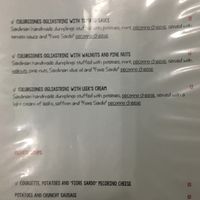 Menu summer 2018 pg3 at Sa Domu Sarda in Cagliari