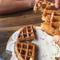 Waffles  at LN Fortunate Coffee 幸福咖啡 in Taoyuan
