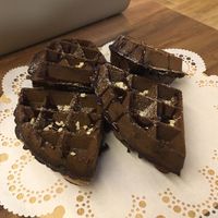 Waffles at LN Fortunate Coffee 幸福咖啡 in Taoyuan