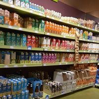 plant milk at Alnatura in Leipzig