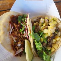 Soy protein / jerk tempe jerk  tacos at Osprey Tacos in St Augustine