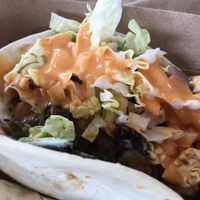 Avocado taco w/ black bean purée at Osprey Tacos in St Augustine