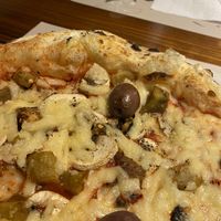 Marinara with vegan cheese and some extra options  at Pizzeria Verace - Streliska in Ljubljana