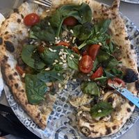 mushroom pizze with pesto  at Pizzeria Verace - Streliska in Ljubljana