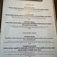 Seasonal menu  at Pizzeria Verace - Streliska in Ljubljana