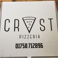 Pizza box at Crust  in Abersoch