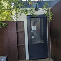 Back entrance by The Coronado at Dark Hall Coffee in Phoenix