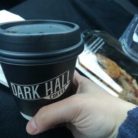 Small seasonal latte with treats. at Dark Hall Coffee in Phoenix