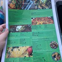 Food menu   at The Taco Joint in Hollywood