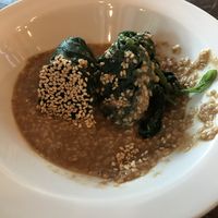 Spinach Gomae at Sushi Loku in Vancouver