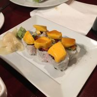 Vegan mango roll at Sushi Loku in Vancouver