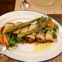 Aubergine rolls at Barlovento in A Coruna