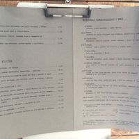 La carta 😊 at Barlovento in A Coruna