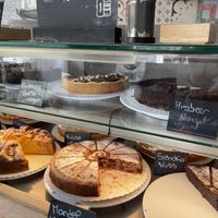 Many vegan cakes available   at Picknick Cafe Bar in Frankfurt