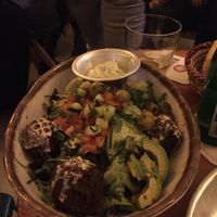 Salad with falafels  at Picknick Cafe Bar in Frankfurt