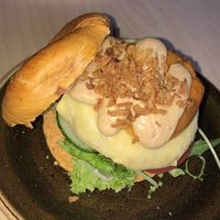 sweet potato burger  at Olivia's Maastricht in Maastricht