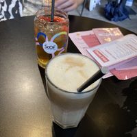 Vegan protein iced coffee  at Olivia's Maastricht in Maastricht
