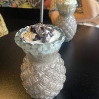 Vegan Oreo milkshake (and regular one in the back)   at Olivia's Maastricht in Maastricht