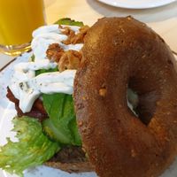 Vegan Avocado BLT bagel at Olivia's Maastricht in Maastricht