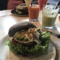 Vegan BLT bagel at Olivia's Maastricht in Maastricht