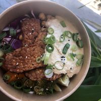 Salad with tempeh  - all vegan at Olivia's Maastricht in Maastricht