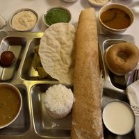 South Indian Thali at Dosa King in Bangkok