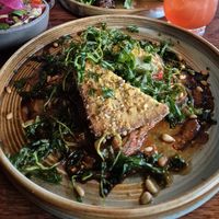 Crispy tofu & ratatouille at Zivago in Oulu