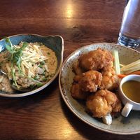 Oat risotto and fried cauliflower at Zivago in Oulu