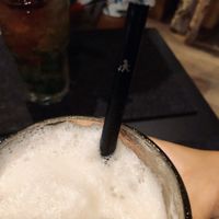 They use metal straws instead of plastics at Gretl - Raffles Place in Central Singapore