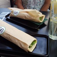 Wraps -outside seating at SpringInsFeld in Munich