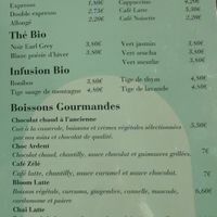 Menu café 2025-09-04 at Cocoelle Patisserie Vegetale in Besancon