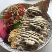 Favalous  falafel plate   at Dar Nabati in Oakville