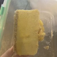 Pineapple cheesecake - paid $5 deposit for the container and will bring it back tomorrow for the refund at Moku Roots in Kula