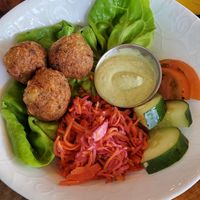 Side of Falafel - great taste! at Moku Roots in Kula