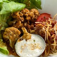 Buffalo cauliflower  at Moku Roots in Kula