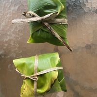 Sandwiches can be made to-go and wrapped in ti leaves for $1   at Moku Roots in Kula