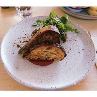 Beetroot hummus and bread  at Blackwork in Croydon