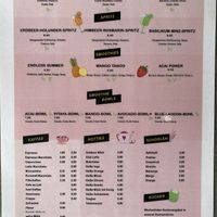 Menu  at Picnic in Augsburg