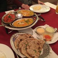 Chana Masala & Mango vegetables with Roti - my favourites.   at Sangam in Augsburg