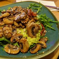 Avocado & mushrooms on sourdough at Number Forty Four in Kirkby Lonsdale