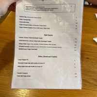 Vegan menu at Number Forty Four in Kirkby Lonsdale