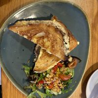Vegan tuna sourdough toastie at Number Forty Four in Kirkby Lonsdale