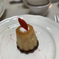 Vegan almond tea cake  at Neverland Tea Salon in Vancouver