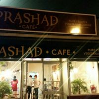 Outside at Prashad Cafe in Cape Town