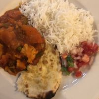 Vegan curry at Prashad Cafe in Cape Town